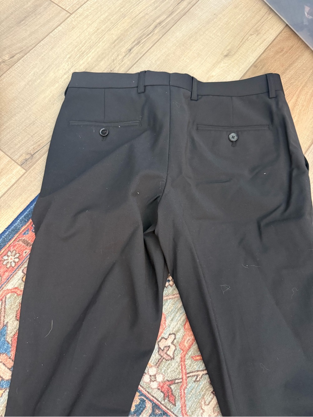 Express Black Men's Dress Pants - Tailored Back-Welt Style